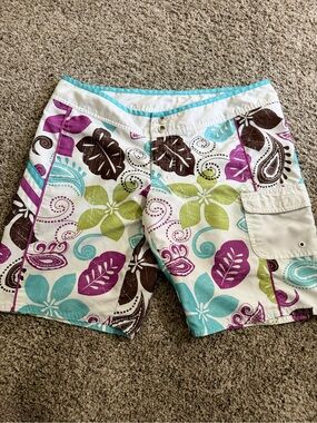Joe Boxer Tropical Paisley Board Shorts Mens  M 34 Waist